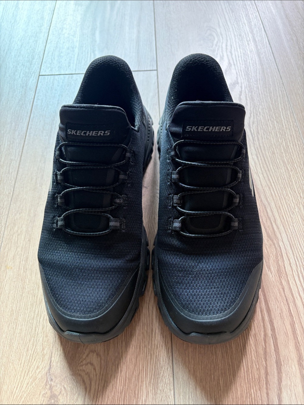 Skechers Men's All-Black Slip-On Athletic Sneakers